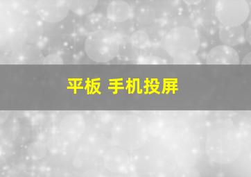 平板 手机投屏